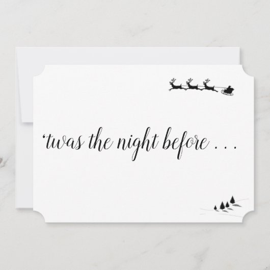 前夜のクリスマスイブ招待状 招待状 (正面)