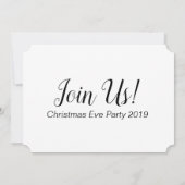 前夜のクリスマスイブ招待状 招待状 (裏面)