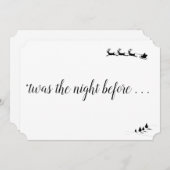 前夜のクリスマスイブ招待状 招待状 (正面/裏面)