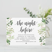 前夜のグリーンの魔法, リハーサルディナー 招待状 (スタンド正面)