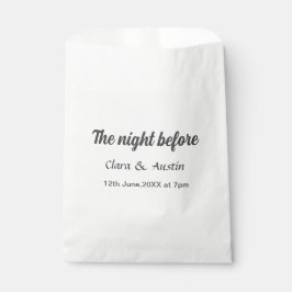 前夜のシンプルでミニマルな食事 フェイバーバッグ