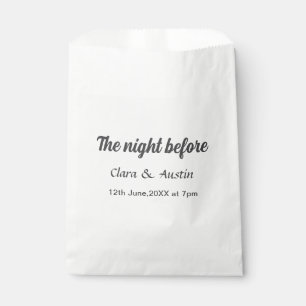 前夜のシンプルでミニマルな食事 フェイバーバッグ