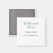 前夜のシンプルでミニマルな食事 マグネット (正面/裏面)