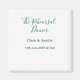 前夜のシンプルでミニマルな食事 マグネット