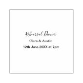 前夜のシンプルでミニマルな食事 ラバースタンプ (インプリント)