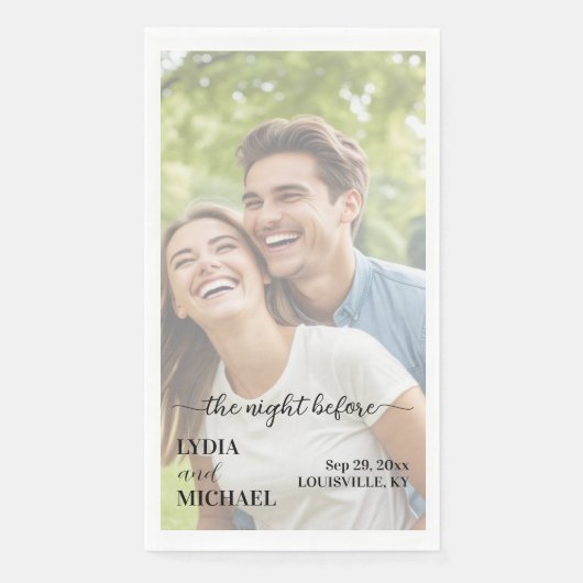 前夜のシンプルなテキストオーバーレイ写真 (正面)