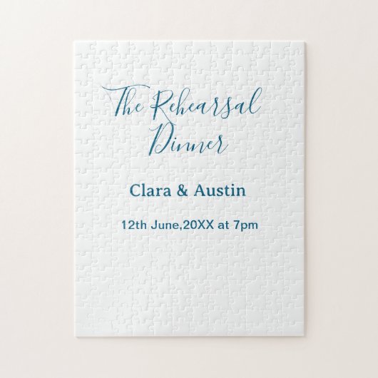 前夜のシンプルな食事会 ジグソーパズル (縦)