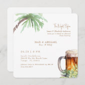 前夜のトロピカルビール&バーベキュー 招待状 (正面/裏面)