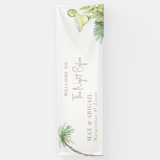 前夜のトロピカルマルガリータ＆タコス 横断幕 (縦)