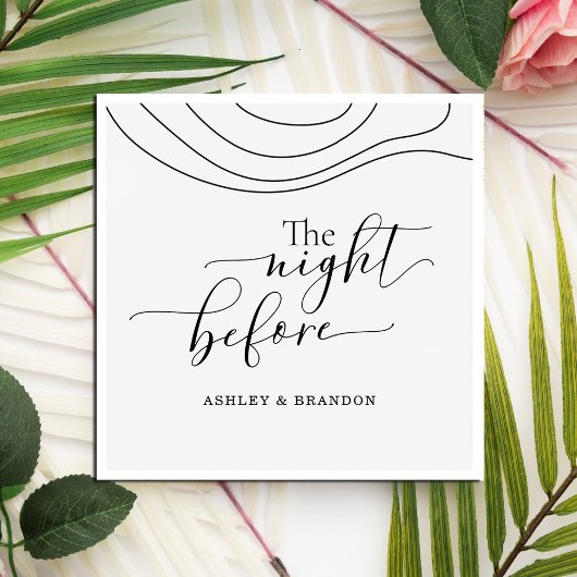 前夜のナプキン 極簡スタイル 抽象的なデザイン スタンダードカクテルナプキン