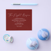 前夜のバジェット・ブルゴーニュ |招待状  チラシ (シングル)