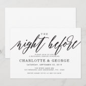 前夜のブラックインビテーション 招待状 (正面/裏面)