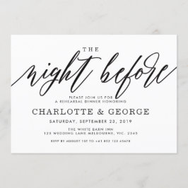 前夜のブラックインビテーション 招待状