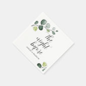 前夜のミニマルなナプキン スタンダードカクテルナプキン (角)