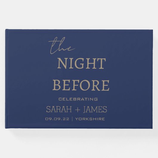 前夜のミニマル結婚海軍 ゲストブック (正面)