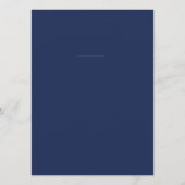 前夜のミニマル結婚海軍 メニュー (裏面)