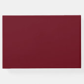 前夜のミニマル金ゴールドブルゴーニュ結婚ー ゲストブック (裏面)