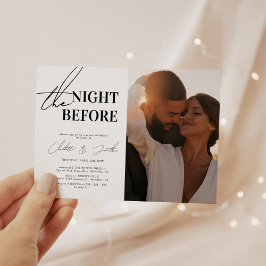 前夜のミニマル・リハーサル・ディナー 招待状