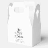 前夜のモダンエレガントリハーサルディナー フェイバーボックス (オープン)