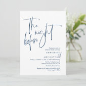 前夜のリハーサルカジュアルディナー 招待状 (スタンド正面)