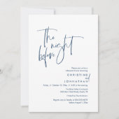 前夜のリハーサルカジュアルディナー 招待状 (正面)