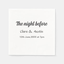 前夜のリハーサルシンプルディナミニマルー スタンダードカクテルナプキン