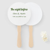 前夜のリハーサルシンプルディナミニマルー ハンドファン (正面&裏面)