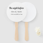 前夜のリハーサルシンプルディナミニマルー ハンドファン (正面&裏面)