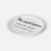 前夜のリハーサルシンプルディナミニマルー ペーパープレート (アングル)