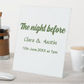 前夜のリハーサルシンプルディナミニマルー 台座サイン (インサイチュ)