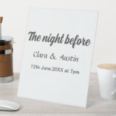 前夜のリハーサルシンプルディナミニマルー 台座サイン (インサイチュ)