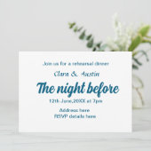 前夜のリハーサルシンプルディナミニマルー 招待状 (スタンド正面)