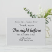 前夜のリハーサルシンプルディナミニマルー 招待状 (スタンド正面)