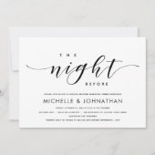 前夜のリハーサルモダンディナー 招待状 (正面)