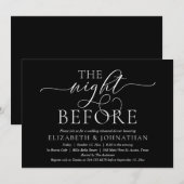 前夜のリハーサルモダンディナー 招待状 (正面/裏面)