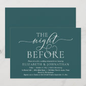 前夜のリハーサルモダンディナー 招待状 (正面/裏面)