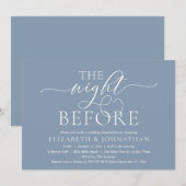 前夜のリハーサルモダンディナー 招待状 (正面/裏面)