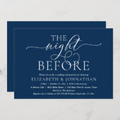 前夜のリハーサルモダンディナー 招待状 (正面/裏面)