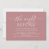 前夜のリハーサルモダンディナー 招待状 (正面)