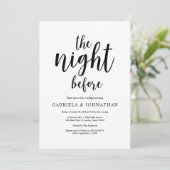 前夜のリハーサル素朴ディナー 招待状 (スタンド正面)