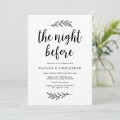 前夜のリハーサル素朴ディナー 招待状 (スタンド正面)