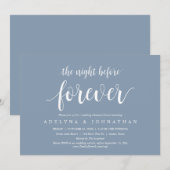 前夜のリハーサル結婚ディナー 招待状 (正面/裏面)