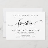 前夜のリハーサル結婚ディナー 招待状 (正面)