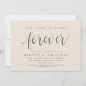 前夜のリハーサル結婚ディナー 招待状 (正面)