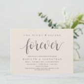 前夜のリハーサル結婚ディナー 招待状 (スタンド正面)