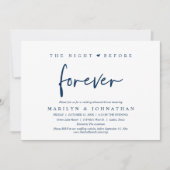 前夜のリハーサル結婚ディナー 招待状 (正面)