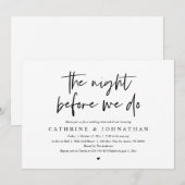 前夜のリハーサル・ディ結婚ナー 招待状 (正面/裏面)