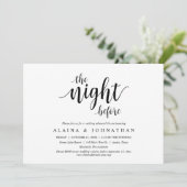 前夜のリハ結婚ーサルディナーパーティー 招待状 (スタンド正面)