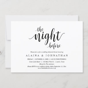 前夜のリハ結婚ーサルディナーパーティー 招待状