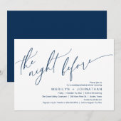 前夜のリハ結婚ーサルディナーパーティー 招待状 (正面/裏面)